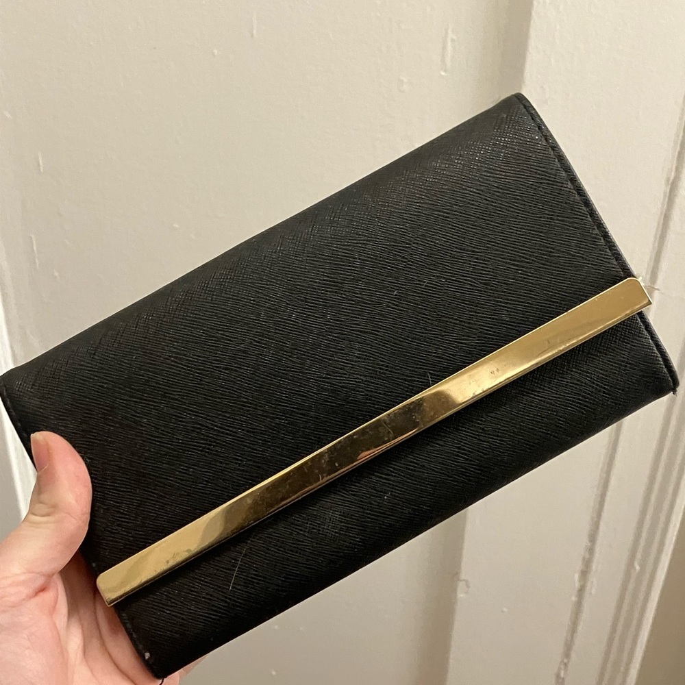 A New Day Black and Gold Clutch